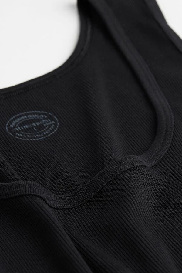 Promo ✔️ Intimissimi Men Ribbed Supima Cotton Tank Top Black ⌛ 5 Promo ✔️ Intimissimi Men Ribbed Supima Cotton Tank Top Black ⌛ - Image 4