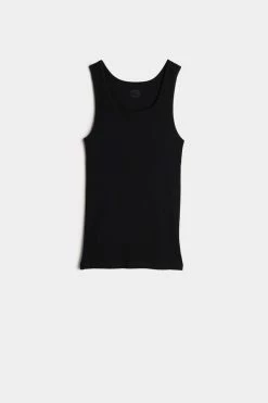 Promo ✔️ Intimissimi Men Ribbed Supima Cotton Tank Top Black ⌛ 8 Promo ✔️ Intimissimi Men Ribbed Supima Cotton Tank Top Black ⌛ -Deals Pajamas Store CGU07D 019 F