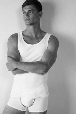 Brand new 😉 Intimissimi Men Crew Neck Tank Top Black ⌛ -Deals Pajamas Store CGU12A001 M