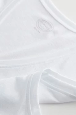 Buy 👍 Intimissimi Men Wide-Strap Supima Cotton Tank Top White ❤️ -Deals Pajamas Store CGU12D 001 D1