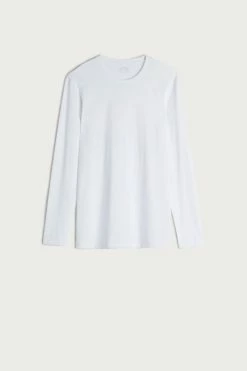 Best deal ⌛ Intimissimi Men Long-Sleeve Stretch Supima Cotton Top Black ❤️ -Deals Pajamas Store CLU12A 001 F