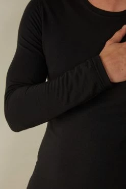 Outlet ⌛ Intimissimi Men Long-Sleeve Modal-Cashmere Top Black 💯
