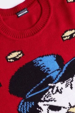 Brand new 🔔 Intimissimi Men ©Disney Uncle Scrooge 🎅 Christmas Sweatshirt Red 💯 -Deals Pajamas Store CLU240887 D1