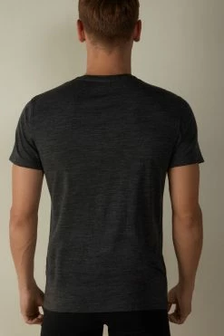 Brand new ๐คฉ Intimissimi Men Stretch Merino Wool Short-Sleeve T-Shirt Charcoal Grey Blend ๐ 10 Brand new ๐คฉ Intimissimi Men Stretch Merino Wool Short-Sleeve T-Shirt Charcoal Grey Blend ๐ -Deals Pajamas Store CMU17A7522 BI