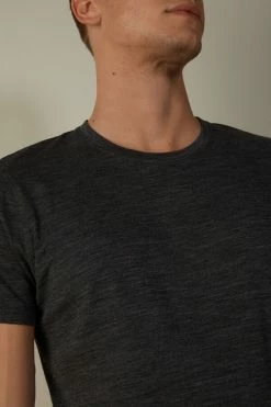 Brand new 🤩 Intimissimi Men Stretch Merino Wool Short-Sleeve T-Shirt Charcoal Grey Blend 🔔