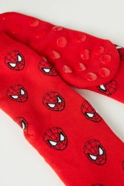 New π Intimissimi Men Marvel Spider-Man Non-slip 𧦠Socks Red π―