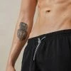 Promo 😉 Intimissimi Men Plain Mid-Length Swim Shorts Black 🌟 -Deals Pajamas Store MB0091019 DT1W