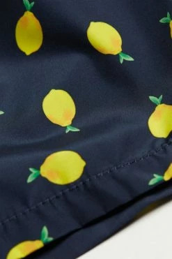 Wholesale 😀 Intimissimi Men Lemon Print Tritone Swim Trunks Blue Lemon Print 🛒 -Deals Pajamas Store MB0114 683I D1