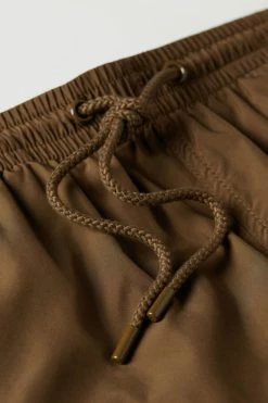 Hot Sale 🛒 Intimissimi Men Single Color Swim Trunks Brick Red 🎁 -Deals Pajamas Store MB0121932I D1