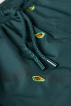Budget 🥰 Intimissimi Men Embroidered Avocado Swim Trunks Dark Green Avocado 💯 -Deals Pajamas Store MB0122933I D1