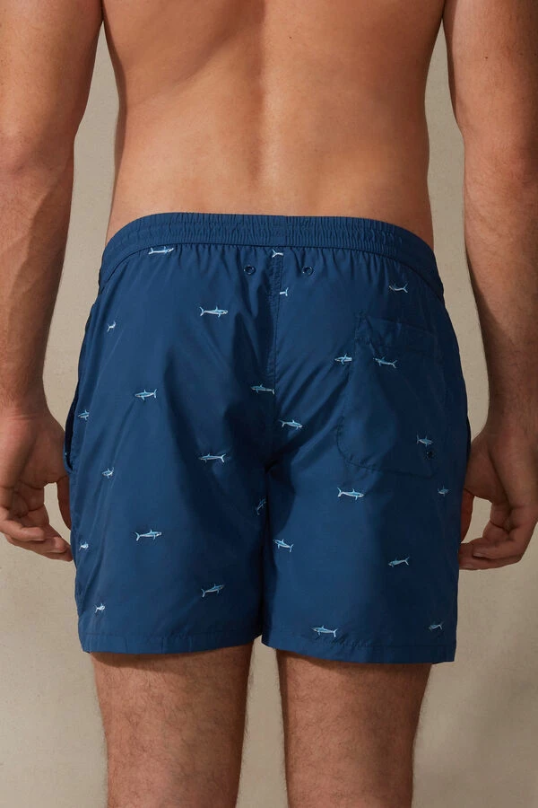 Best reviews of ✔️ Intimissimi Men Embroidered Shark Swim Trunks Blue Shark Print ✨ 4 Best reviews of ✔️ Intimissimi Men Embroidered Shark Swim Trunks Blue Shark Print ✨ - Image 2