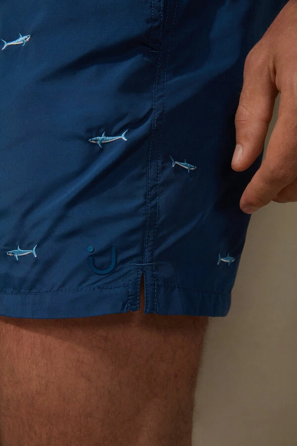 Best reviews of ✔️ Intimissimi Men Embroidered Shark Swim Trunks Blue Shark Print ✨ 3 Best reviews of ✔️ Intimissimi Men Embroidered Shark Swim Trunks Blue Shark Print ✨