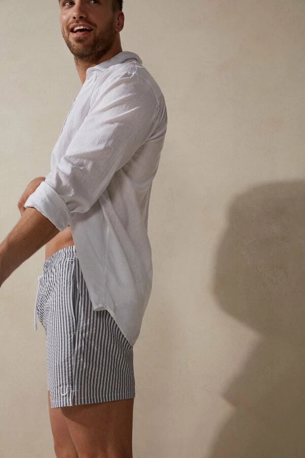 Hot Sale ๐ Intimissimi Men Stripe Print Swim Trunks White/red ๐ 7 Hot Sale ๐ Intimissimi Men Stripe Print Swim Trunks White/red ๐ - Image 5