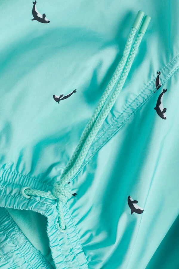 Brand new 😍 Intimissimi Men Orca Print Swim Trunks St. Orche Minty Blue 🛒 6 Brand new 😍 Intimissimi Men Orca Print Swim Trunks St. Orche Minty Blue 🛒 - Image 4