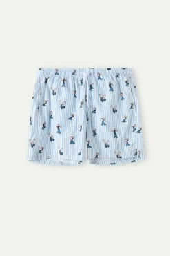 Best reviews of 😉 Intimissimi Men Popeye Print Swim Trunks Striped Popeye Print 🥰 -Deals Pajamas Store MB0130940I F