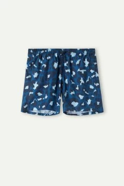 Wholesale 👍 Intimissimi Men Spot Print Swim Trunks Dark Green Spot Print 🔔 -Deals Pajamas Store MB0134943I F
