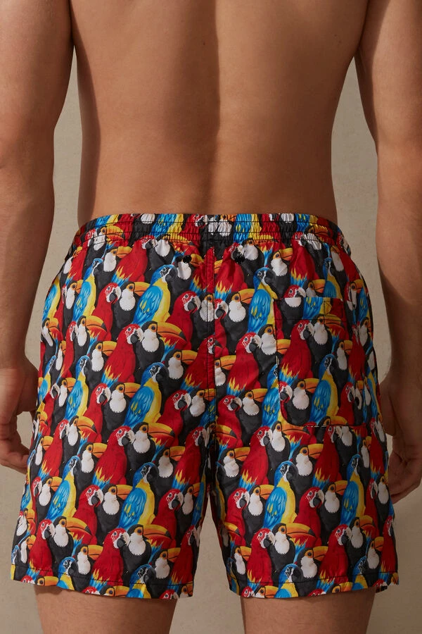Best Sale โค๏ธ Intimissimi Men Parrot Print Swim Trunks Parrot Print ๐งจ 4 Best Sale โค๏ธ Intimissimi Men Parrot Print Swim Trunks Parrot Print ๐งจ - Image 2