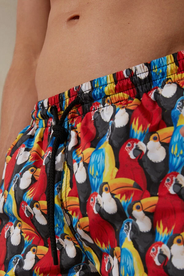 Best Sale โค๏ธ Intimissimi Men Parrot Print Swim Trunks Parrot Print ๐งจ 3 Best Sale โค๏ธ Intimissimi Men Parrot Print Swim Trunks Parrot Print ๐งจ