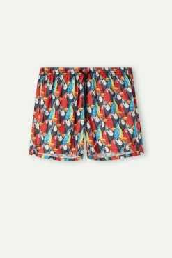 Best Sale โค๏ธ Intimissimi Men Parrot Print Swim Trunks Parrot Print ๐งจ 9 Best Sale โค๏ธ Intimissimi Men Parrot Print Swim Trunks Parrot Print ๐งจ -Deals Pajamas Store MB01369070 F