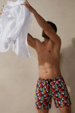 Best Sale โค๏ธ Intimissimi Men Parrot Print Swim Trunks Parrot Print ๐งจ 11 Best Sale โค๏ธ Intimissimi Men Parrot Print Swim Trunks Parrot Print ๐งจ -Deals Pajamas Store MB01369070 M