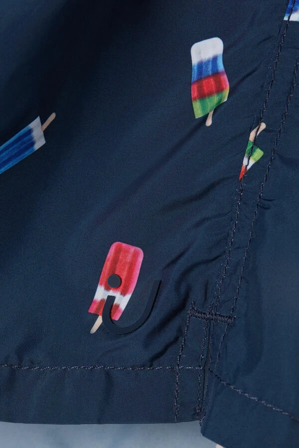 Buy 😍 Intimissimi Men Popsicle Print Swim Trunks Intense Blue Ice Cream Print ✨ 6 Buy 😍 Intimissimi Men Popsicle Print Swim Trunks Intense Blue Ice Cream Print ✨ - Image 4