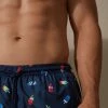 Buy 😍 Intimissimi Men Popsicle Print Swim Trunks Intense Blue Ice Cream Print ✨ -Deals Pajamas Store MB0137945I DT1W