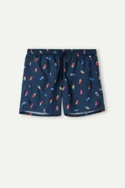 Buy 😍 Intimissimi Men Popsicle Print Swim Trunks Intense Blue Ice Cream Print ✨ 9 Buy 😍 Intimissimi Men Popsicle Print Swim Trunks Intense Blue Ice Cream Print ✨ -Deals Pajamas Store MB0137945I F