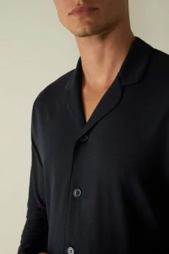 Budget 😉 Intimissimi Men Supima® Cotton Pajamas Midnight Blue 🛒