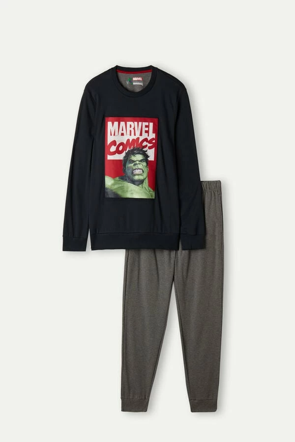 Best Pirce ๐ Intimissimi Men Hulk Full Length Pajamas In Cotton Interlock Midnight Blue ๐ 4 Best Pirce ๐ Intimissimi Men Hulk Full Length Pajamas In Cotton Interlock Midnight Blue ๐ - Image 2