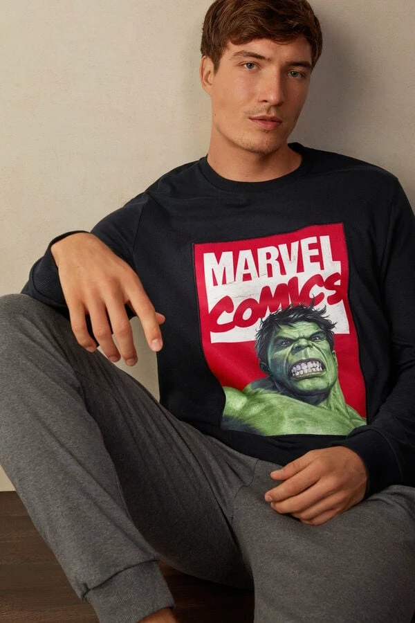 Best Pirce ๐ Intimissimi Men Hulk Full Length Pajamas In Cotton Interlock Midnight Blue ๐ 6 Best Pirce ๐ Intimissimi Men Hulk Full Length Pajamas In Cotton Interlock Midnight Blue ๐ - Image 4