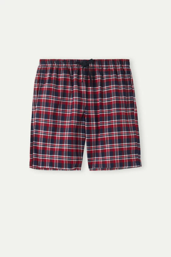 Deals 🤩 Intimissimi Men Tartan Shorts In Plain Weave Cotton Red Blue Tartan ✨ 5 Deals 🤩 Intimissimi Men Tartan Shorts In Plain Weave Cotton Red Blue Tartan ✨ - Image 3