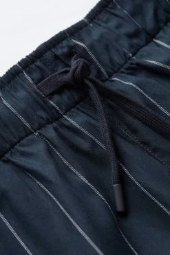 Promo 🌟 Intimissimi Men Long Blue Pinstripe Canvas Pants Pinstripe Blue ❤️ -Deals Pajamas Store PUL387046J D1