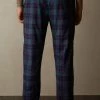 Top 10 😀 Intimissimi Men Full Length Pants In Denim And Red Check Patterned Brushed Cloth Denim Blue Heather/red Check Print ⌛ -Deals Pajamas Store PUL392090J BI