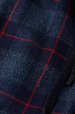 Top 10 😀 Intimissimi Men Full Length Pants In Denim And Red Check Patterned Brushed Cloth Denim Blue Heather/red Check Print ⌛ -Deals Pajamas Store PUL392090J D1