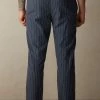 Outlet ✔️ Intimissimi Men Full Length Pants In Denim Pinstripe Patterned Brushed Cloth Denim Blue Heather Pinstripe ❤️ -Deals Pajamas Store PUL393091J BI