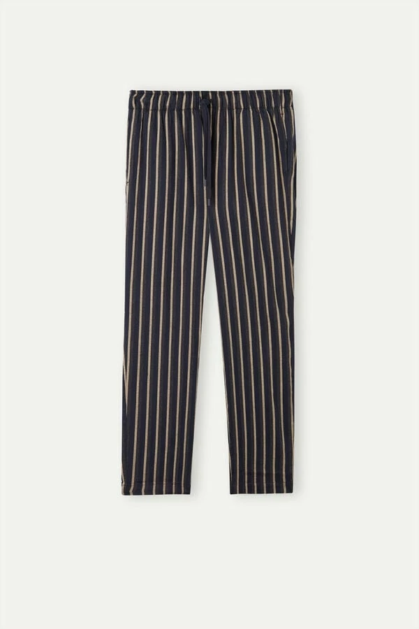 Cheapest ๐ Intimissimi Men Full Length Pants In Stripe Patterned Brushed Cloth Midnight Blue/dark Grey Heather Stripe ๐ 4 Cheapest ๐ Intimissimi Men Full Length Pants In Stripe Patterned Brushed Cloth Midnight Blue/dark Grey Heather Stripe ๐ - Image 2