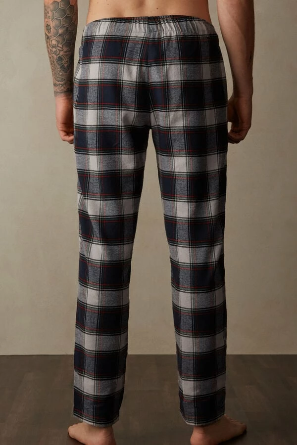 Best deal ๐ฅ Intimissimi Men Long Pants In Brushed Cloth With Heathered Tartan Pattern White/blue Herringbone Tartan Print ๐ 3 Best deal ๐ฅ Intimissimi Men Long Pants In Brushed Cloth With Heathered Tartan Pattern White/blue Herringbone Tartan Print ๐