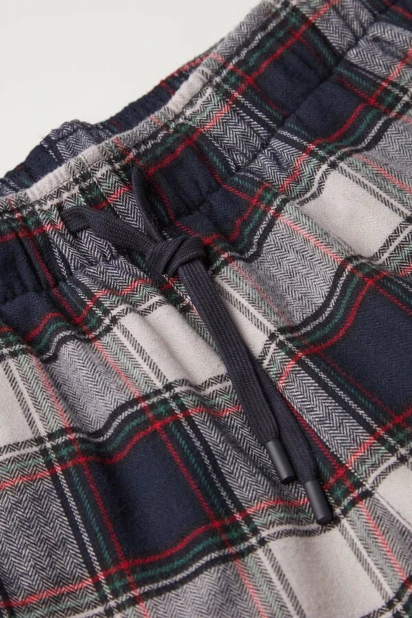 Best deal ๐ฅ Intimissimi Men Long Pants In Brushed Cloth With Heathered Tartan Pattern White/blue Herringbone Tartan Print ๐ 5 Best deal ๐ฅ Intimissimi Men Long Pants In Brushed Cloth With Heathered Tartan Pattern White/blue Herringbone Tartan Print ๐ - Image 3
