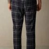 Best Sale ✔️ Intimissimi Men Check Tricot Full Length Pants Graphite Grey Heather/midnight Blue 🛒 -Deals Pajamas Store PUL399097J BI
