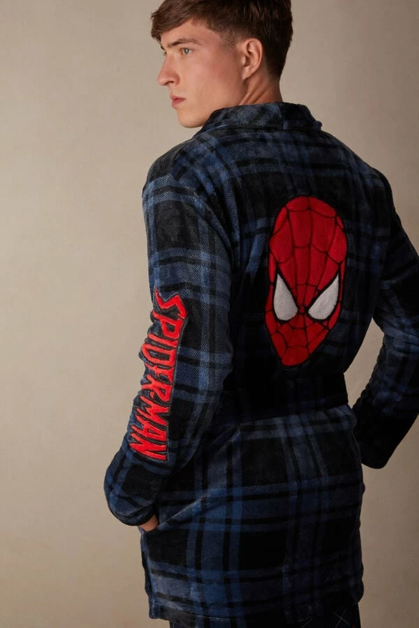 Flash Sale 𧨠Intimissimi Men Marvel Spider-Man Robe Blue Spider-man Print π 6 Flash Sale 𧨠Intimissimi Men Marvel Spider-Man Robe Blue Spider-man Print π - Image 4