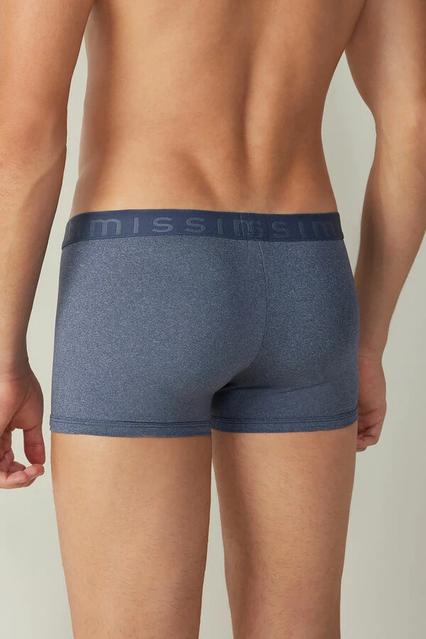 Outlet 🧨 Intimissimi Men Microfiber Logo Boxer Shorts Heathered Graphite Grey ✨ 4 Outlet 🧨 Intimissimi Men Microfiber Logo Boxer Shorts Heathered Graphite Grey ✨ - Image 2