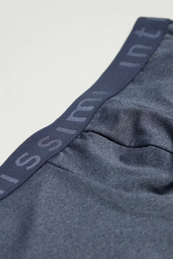 Outlet 🧨 Intimissimi Men Microfiber Logo Boxer Shorts Heathered Graphite Grey ✨ 6 Outlet 🧨 Intimissimi Men Microfiber Logo Boxer Shorts Heathered Graphite Grey ✨ - Image 4
