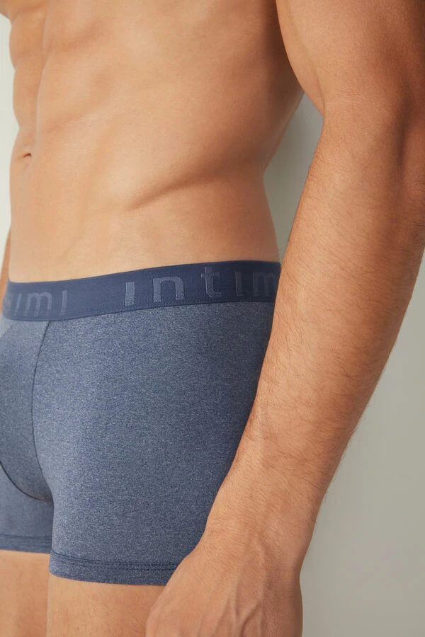 Outlet 🧨 Intimissimi Men Microfiber Logo Boxer Shorts Heathered Graphite Grey ✨ 3 Outlet 🧨 Intimissimi Men Microfiber Logo Boxer Shorts Heathered Graphite Grey ✨