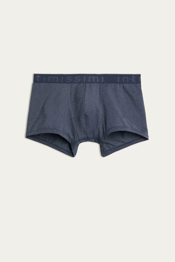Outlet 🧨 Intimissimi Men Microfiber Logo Boxer Shorts Heathered Graphite Grey ✨ 5 Outlet 🧨 Intimissimi Men Microfiber Logo Boxer Shorts Heathered Graphite Grey ✨ - Image 3