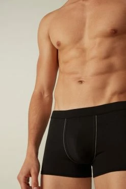 Outlet 👏 Intimissimi Men Natural Fresh Supima® Cotton Boxers White/blue 👏