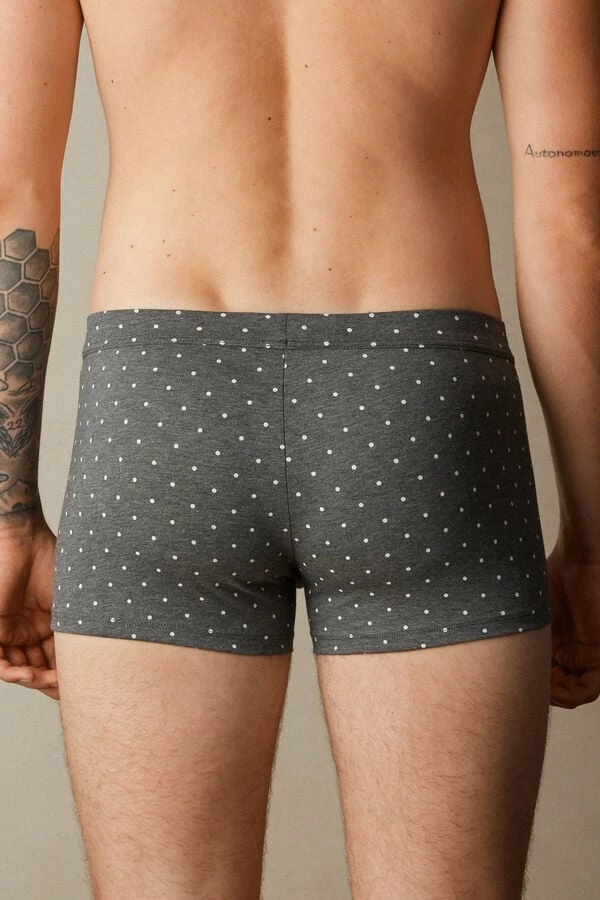 Discount 🔥 Intimissimi Men Dotted Boxers In Stretch Supima® Cotton Black Dot Print 🔥 5 Discount 🔥 Intimissimi Men Dotted Boxers In Stretch Supima® Cotton Black Dot Print 🔥 - Image 3