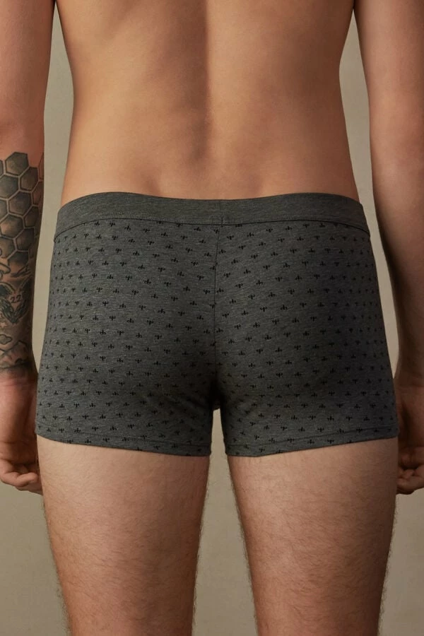 Flash Sale 🎁 Intimissimi Men Lily Boxers In Stretch Supima® Cotton Night Blue Lily Print 🔔 5 Flash Sale 🎁 Intimissimi Men Lily Boxers In Stretch Supima® Cotton Night Blue Lily Print 🔔 - Image 3
