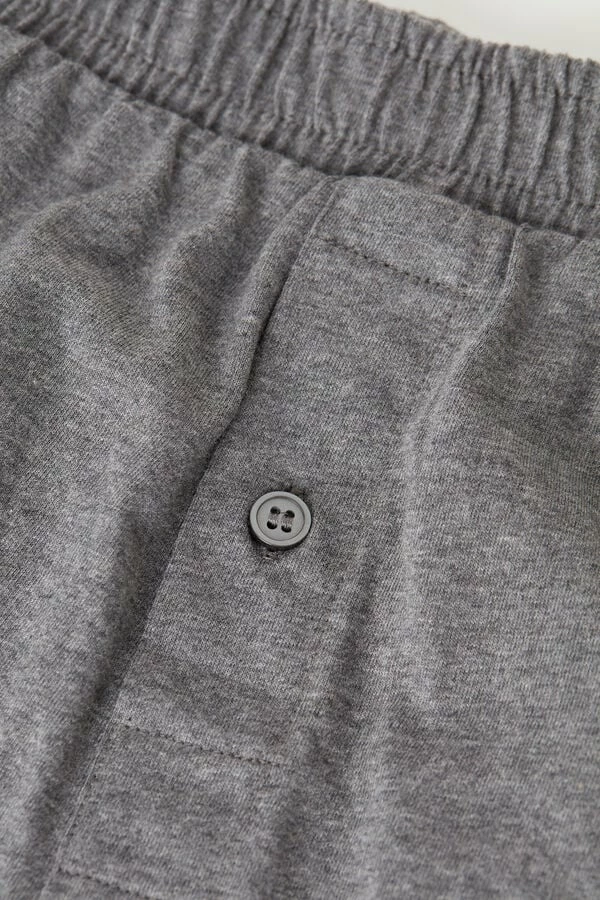 Coupon ⭐ Intimissimi Men Solid Color Cotton Jersey Relaxed Fit Boxers Heathered Graphite Grey ⌛ 4 Coupon ⭐ Intimissimi Men Solid Color Cotton Jersey Relaxed Fit Boxers Heathered Graphite Grey ⌛ - Image 2