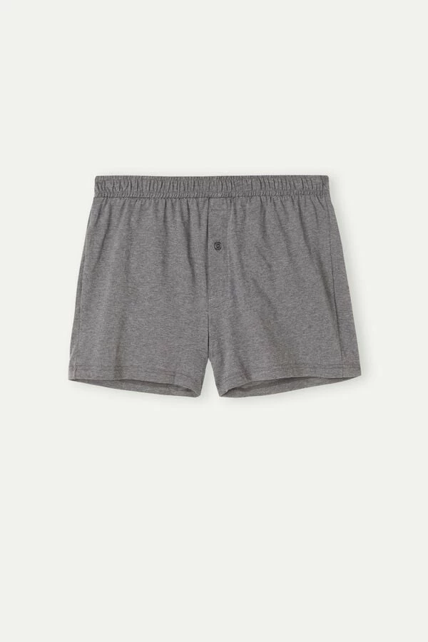 Coupon ⭐ Intimissimi Men Solid Color Cotton Jersey Relaxed Fit Boxers Heathered Graphite Grey ⌛ 3 Coupon ⭐ Intimissimi Men Solid Color Cotton Jersey Relaxed Fit Boxers Heathered Graphite Grey ⌛