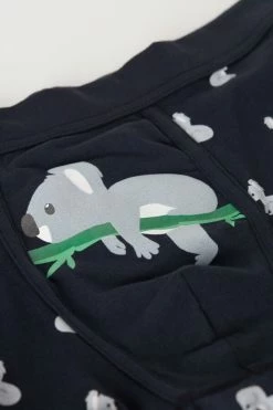Discount 🔥 Intimissimi Men Koala Boxers In Stretch Supima® Cotton Midnight Blue Koala Print 🤩 -Deals Pajamas Store SBU418111J D1